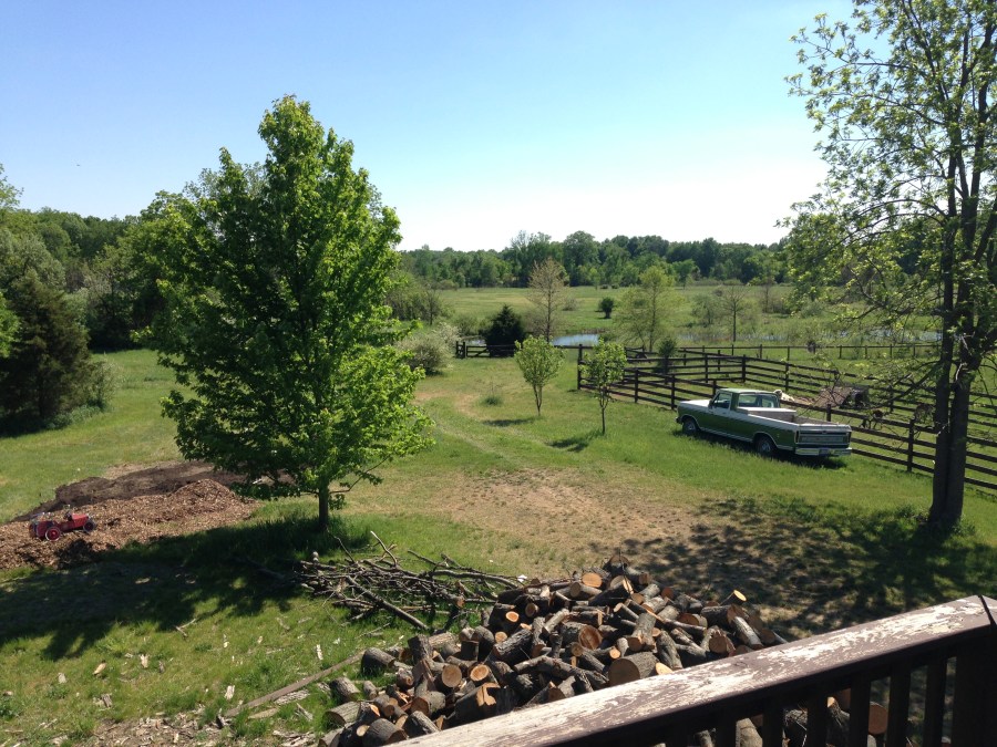 back deck landscape photo